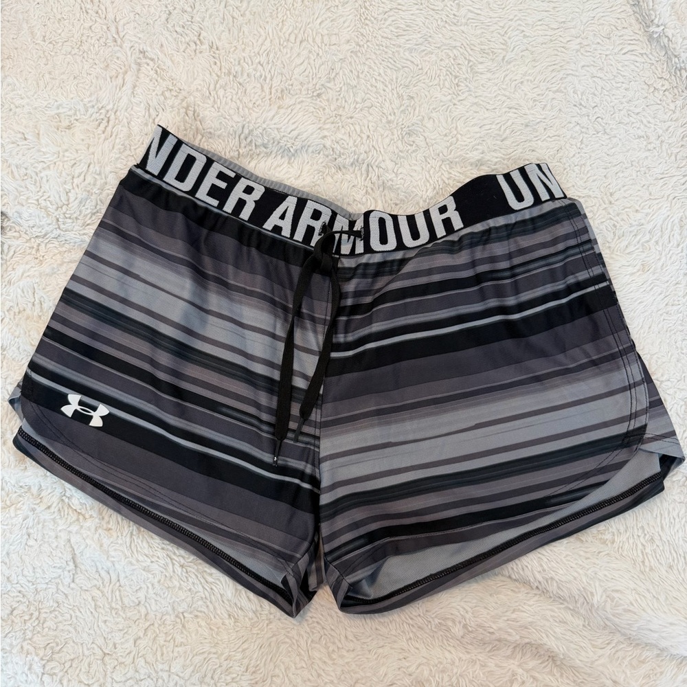 Under Armour Gray and Black Athletics Shorts